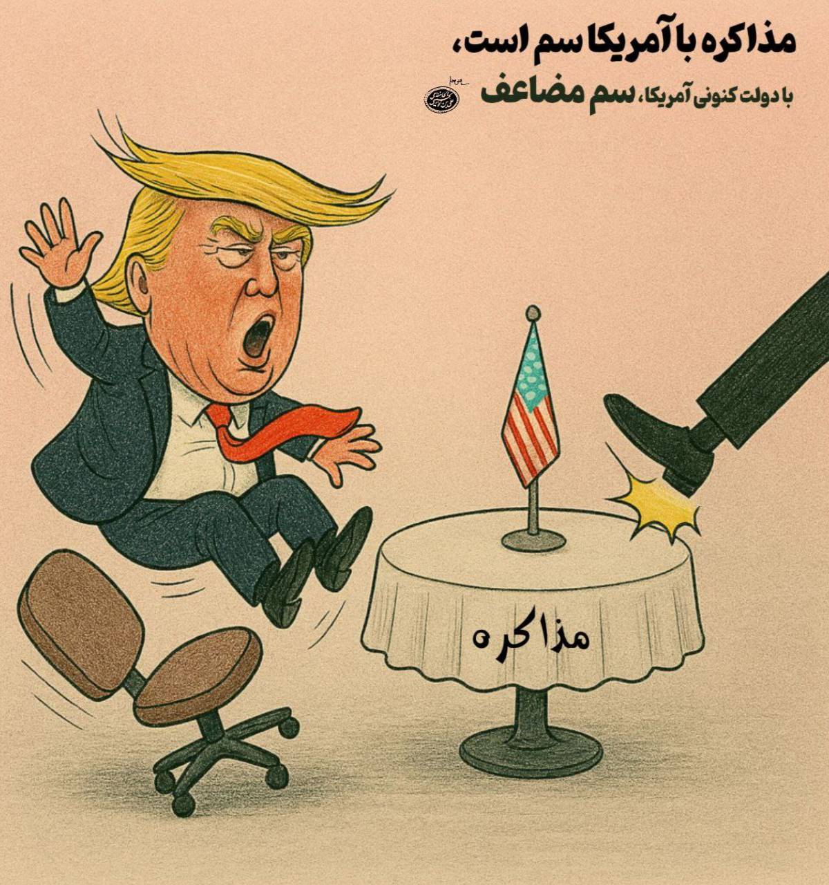 مذاکره با آمریکا سم مضاعف است