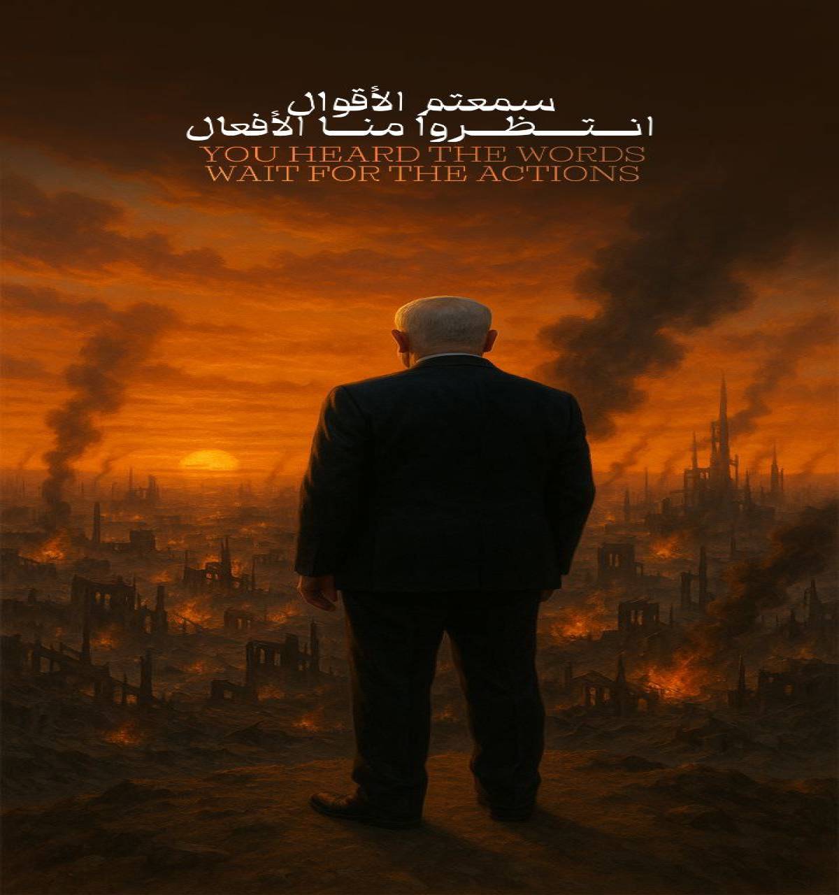 YOU HEARD THE WORDS WAIT FOR THE ACTIONS