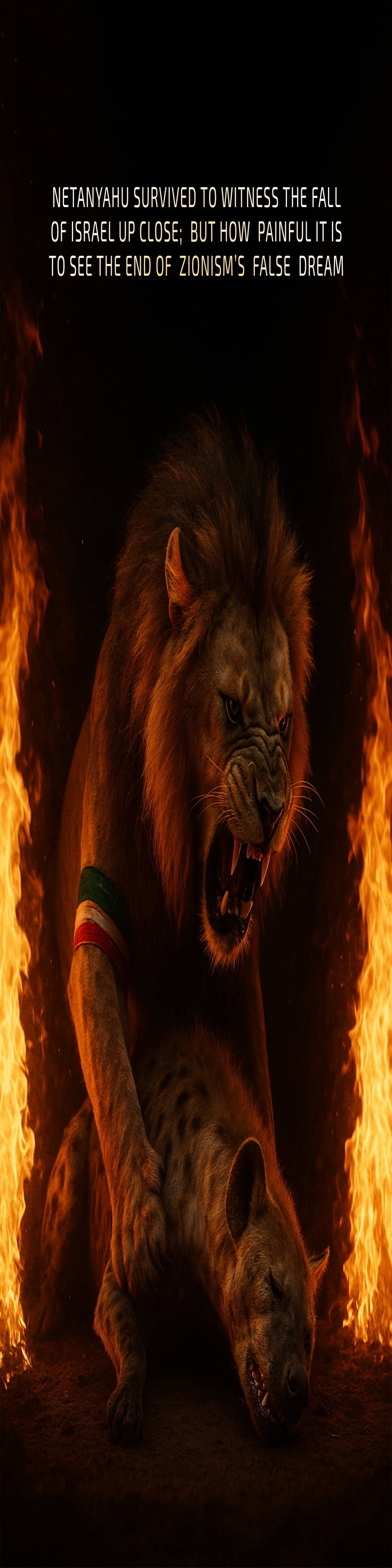 NETANYAHU SURVIVED TO WITNESS THE FALL OF ISRAEL UP CLOSE