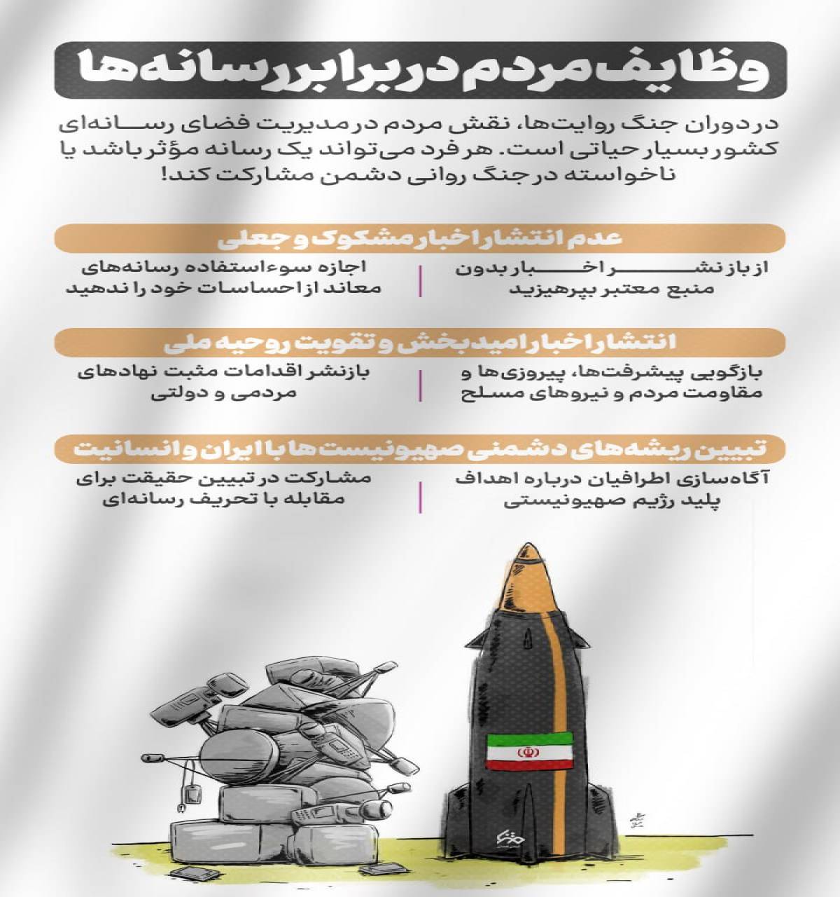 وظایف مردم دربرابر رسانه ها