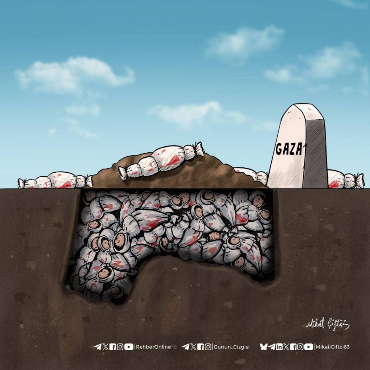 Mass graves of children