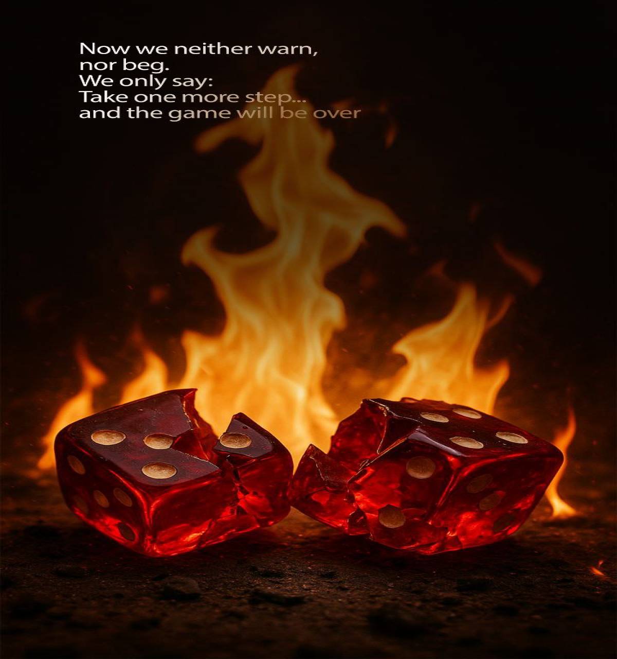 Now we neither warn, nor beg. We only say