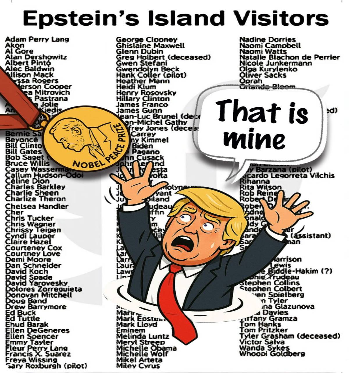 Epstein's Island Visitors