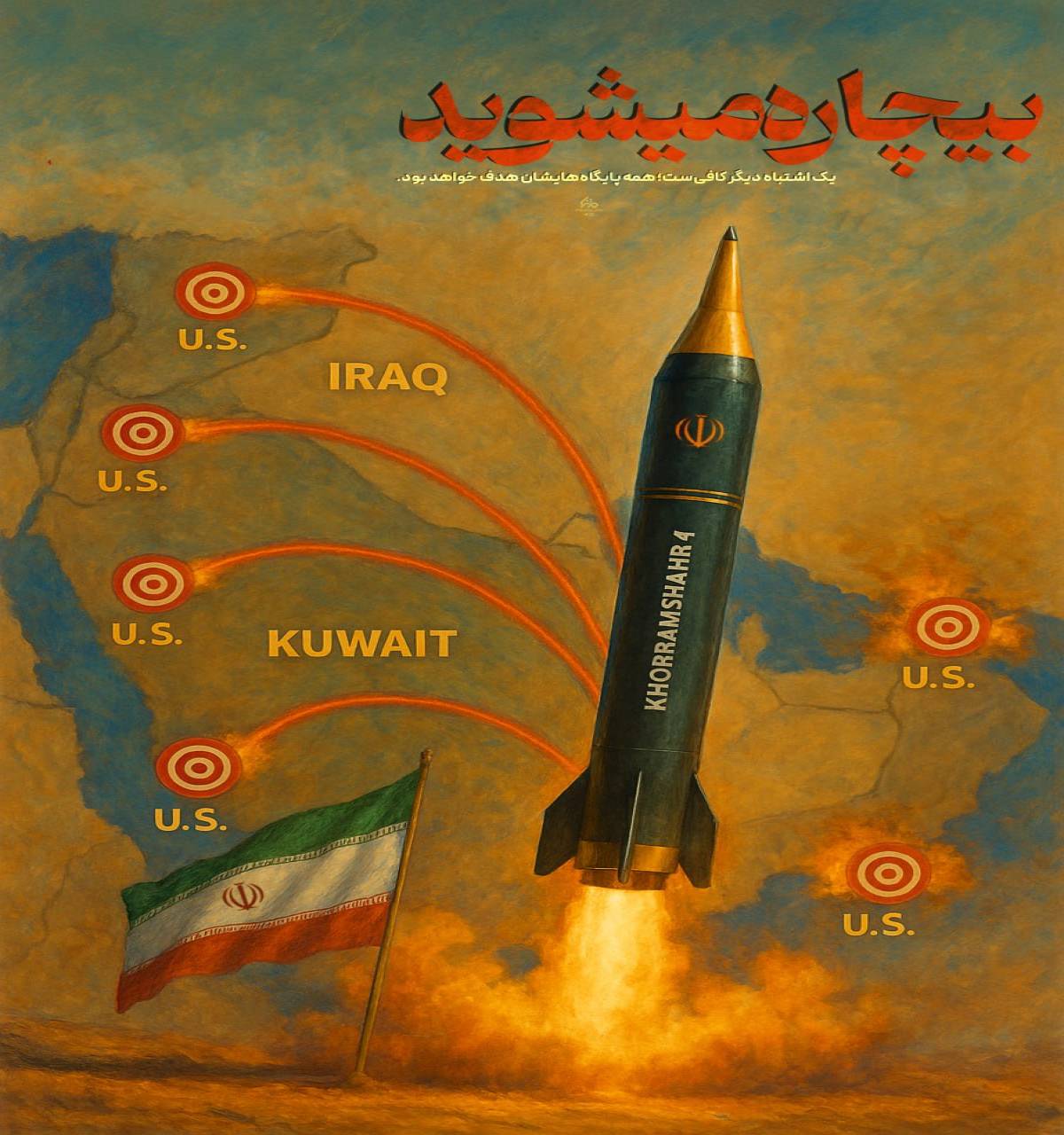 یک اشتباه دیگر کافی‌ست؛ همه پایگاه‌هایشان هدف خواهد بود