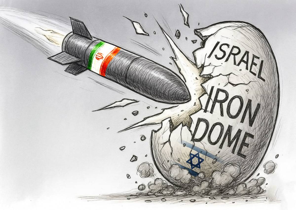 What did the Iranian missile do