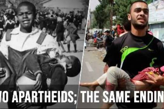 Two apartheids; the same endings