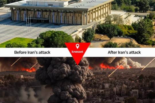 Before Iran's attack knesset After Iran's attack