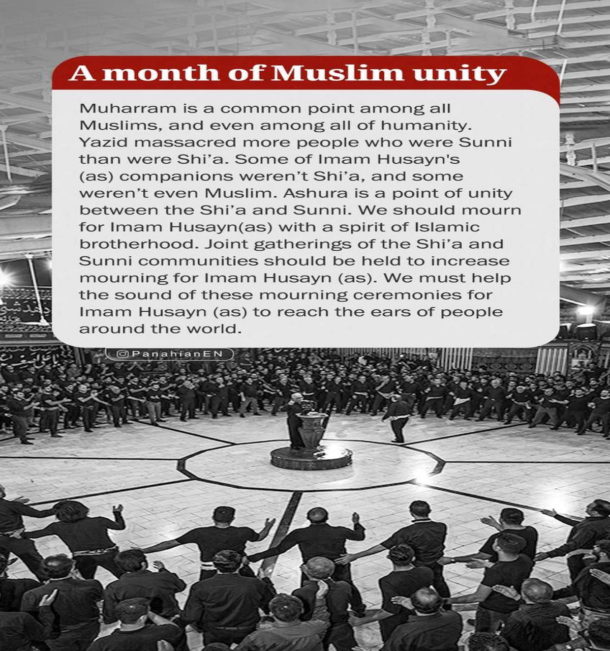 A month of Muslim unity