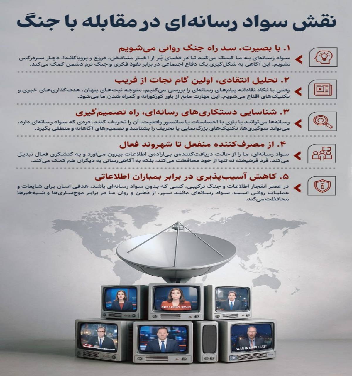 نقش سواد رسانه ای در جنگ