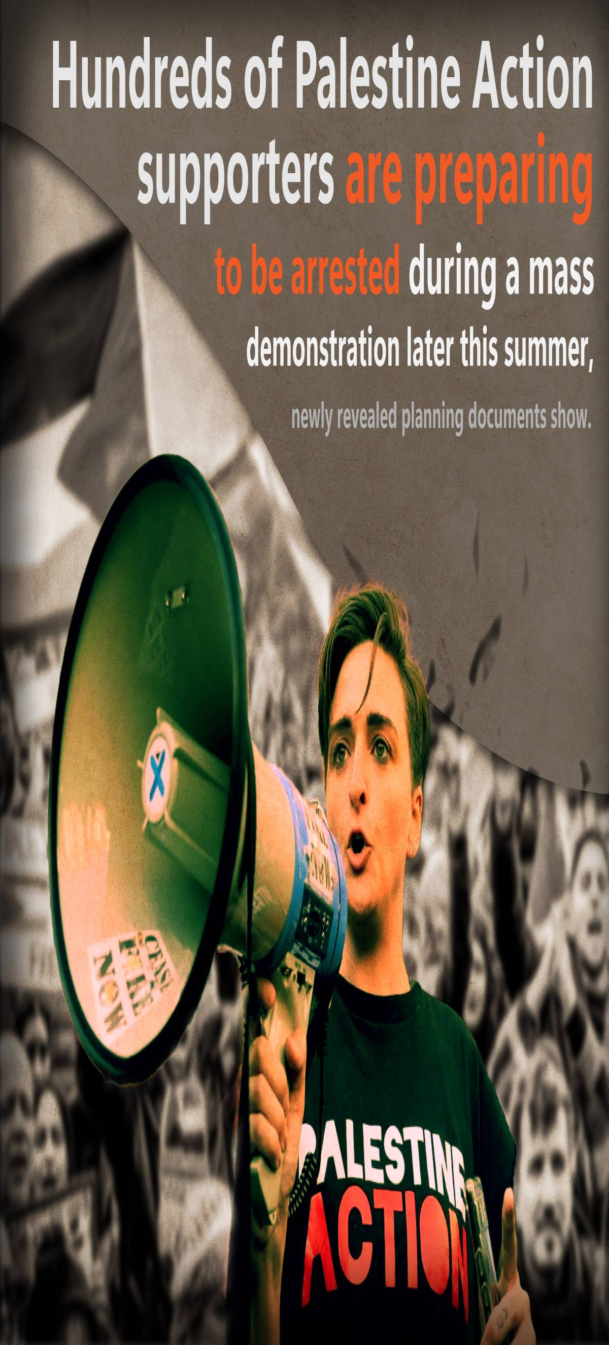 Hundreds of Palestine Action supporters are preparing