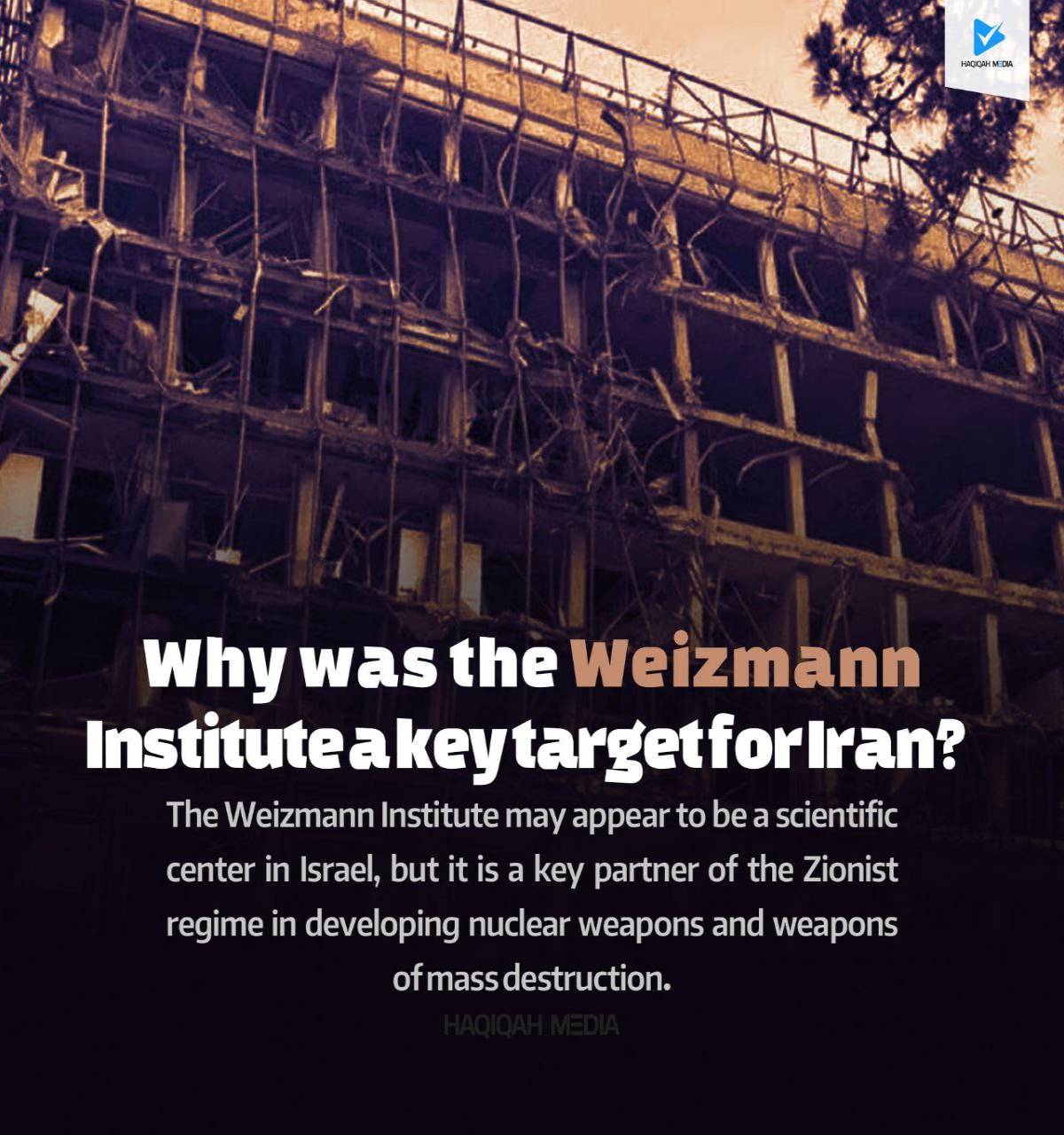 Why was the Weizmann lnstitute a key target for lran