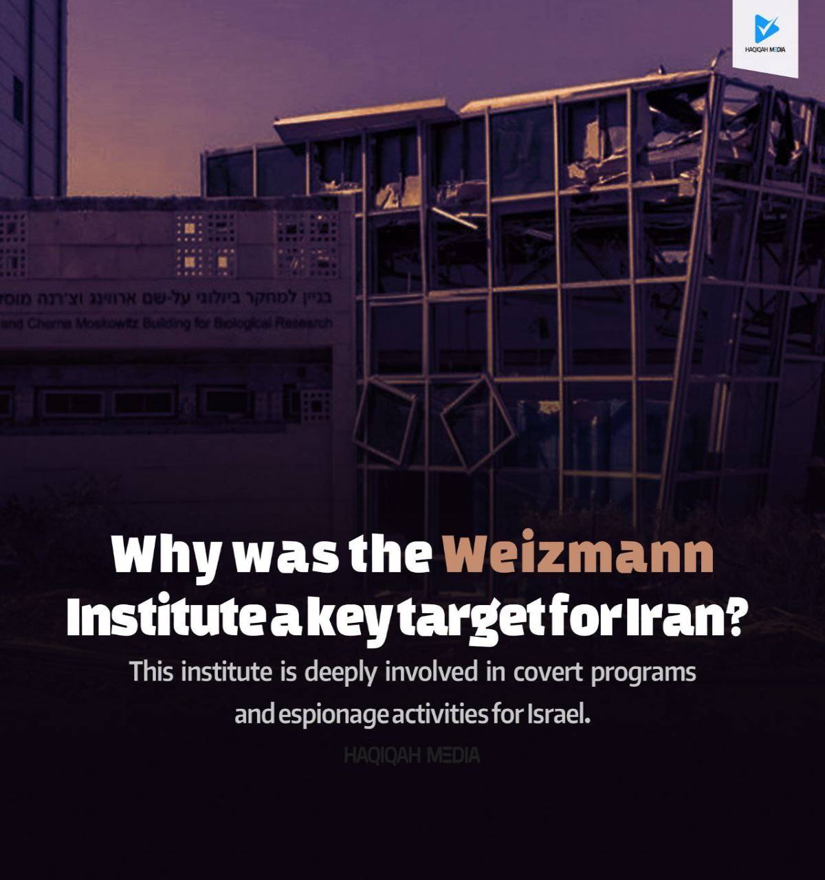 Why was the Weizmann lnstitute a key target for lran_1