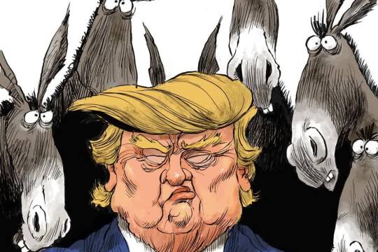 ترامپ و اتاق فکرش همراه با نمایندۀ رژیم صهیونیستی