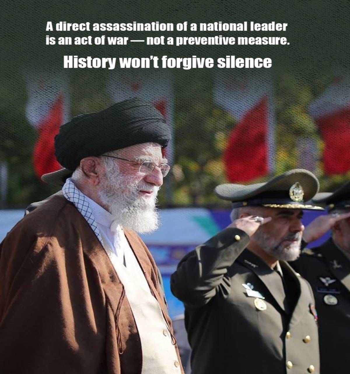 History won’t forgive silence