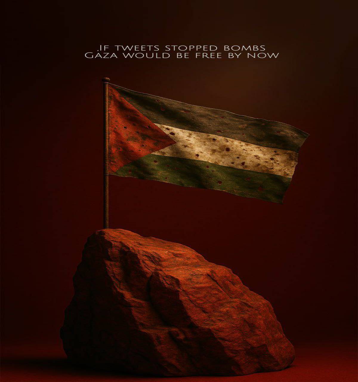 IF TWEETS STOPPED BOMBS GAZA WOULD BE FREE BY NOW