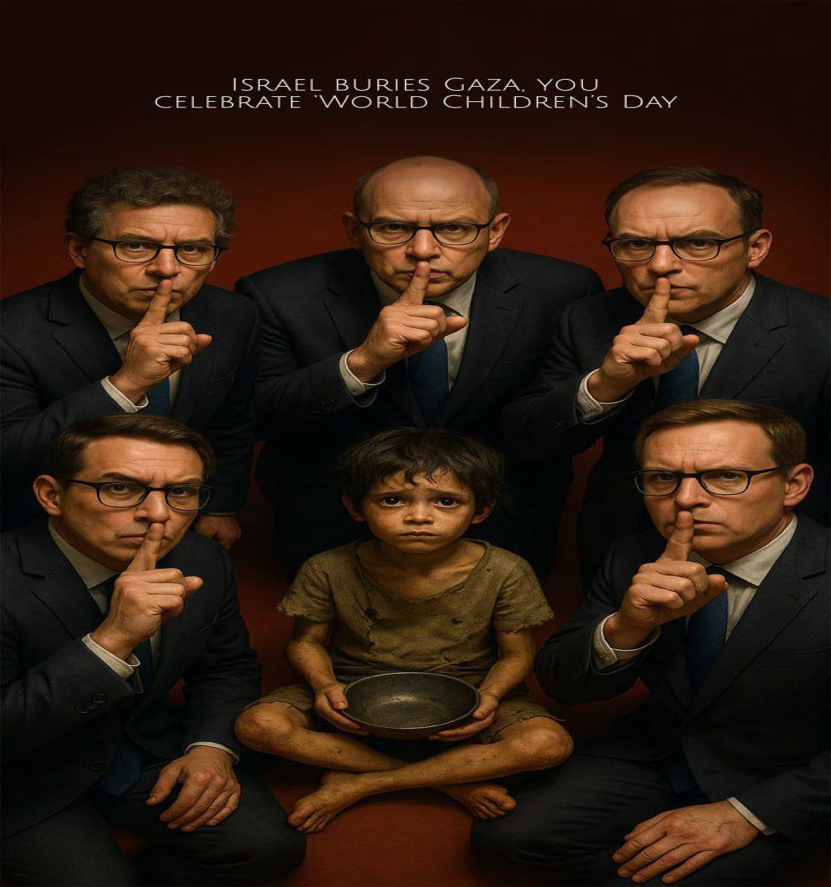 ISRAEL BURIES GAZA YOU CELEBRATE WORLD CHILDREN'S DAY