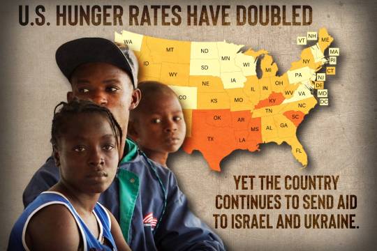 U.S. HUNGER RATES HAVE DOUBLED