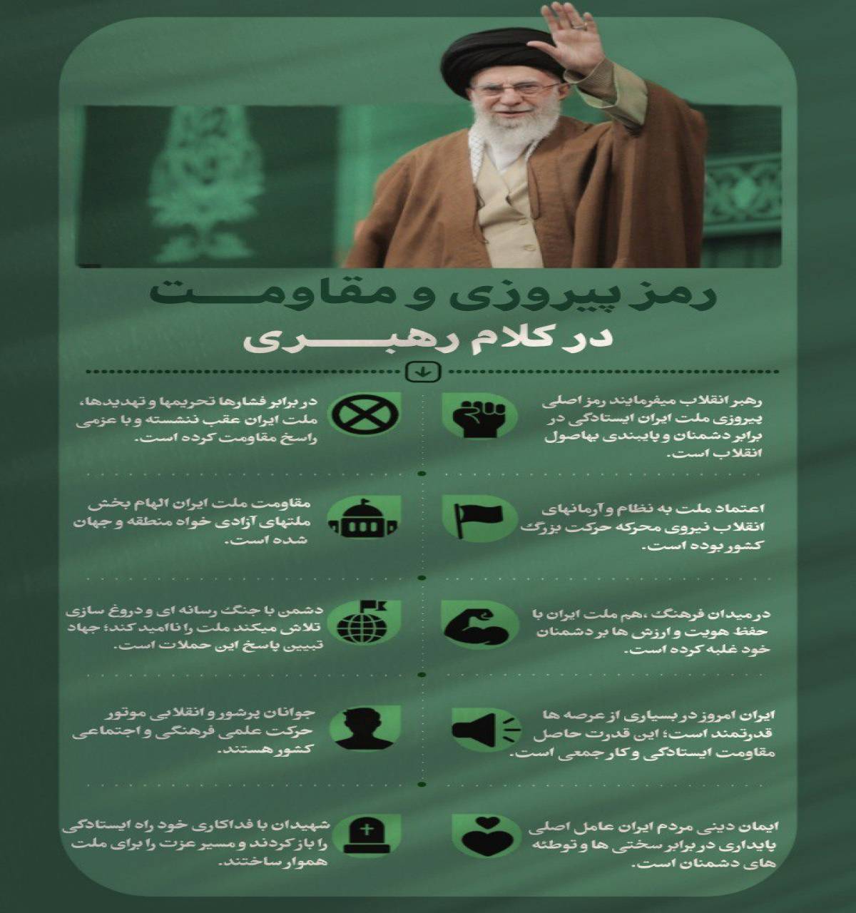 در بنای جمهوری اسلامی دو عنصر دین و دانش عمده ترین عناصر تشکیل دهنده هستند.