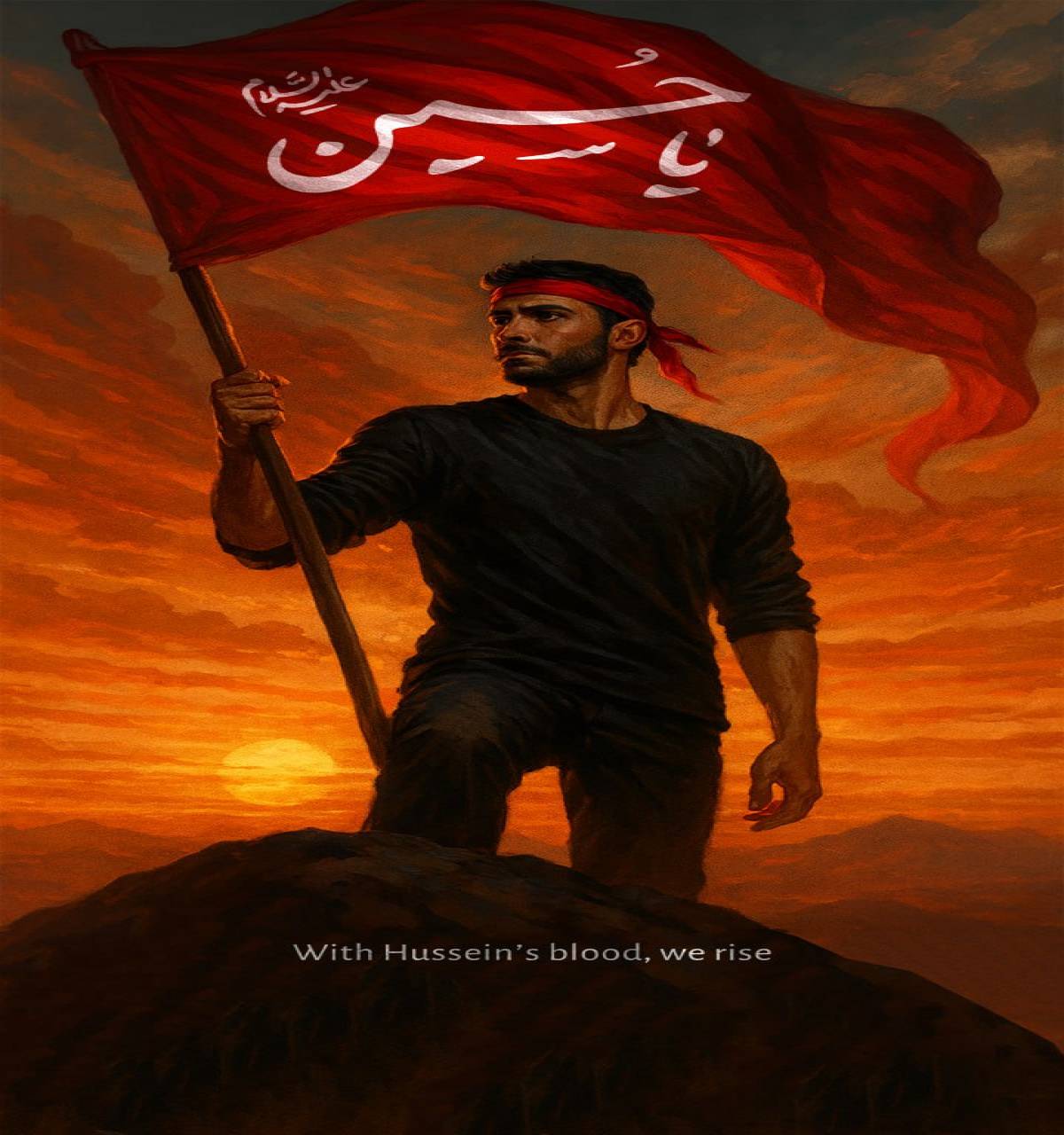 With Hussein's blood, we rise