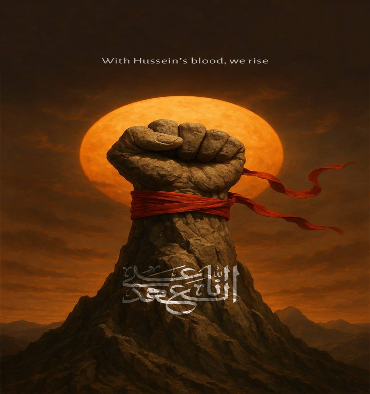 With Hussein's blood, we rise_2