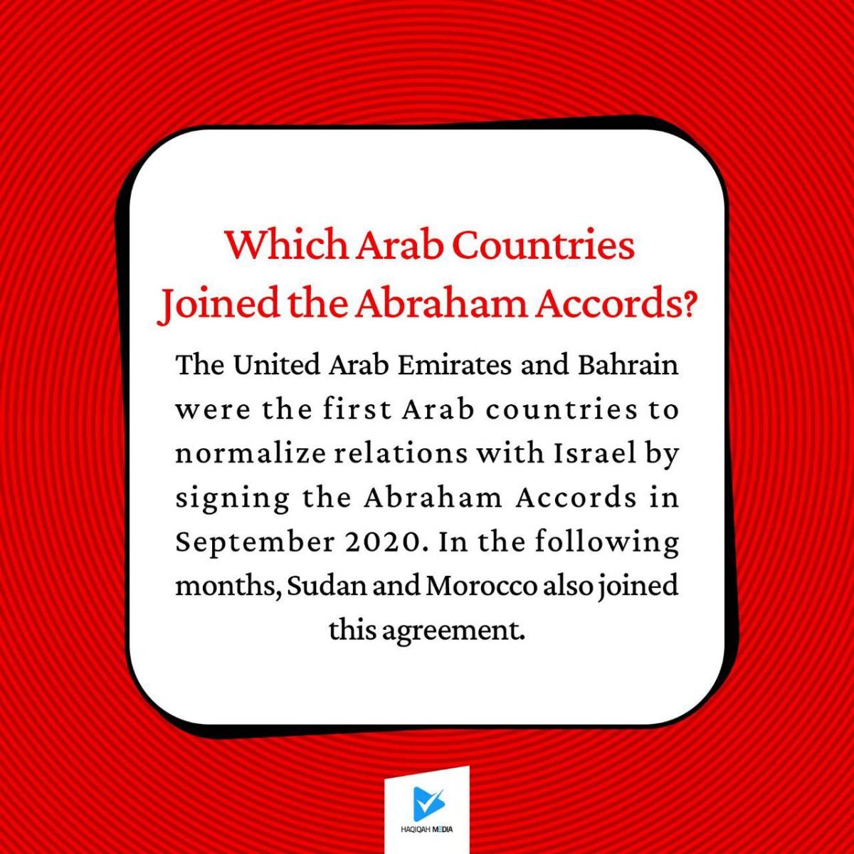 Which Arab Countries Joined the Abraham Accords