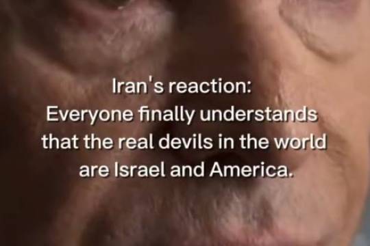 Everyone finally understands that the real devils in the world are Israel and America