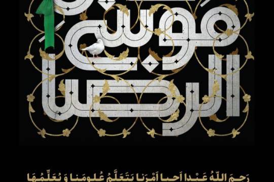 مجموعه پوستر : کبوتران دل در حریم رضوی می‌گریند