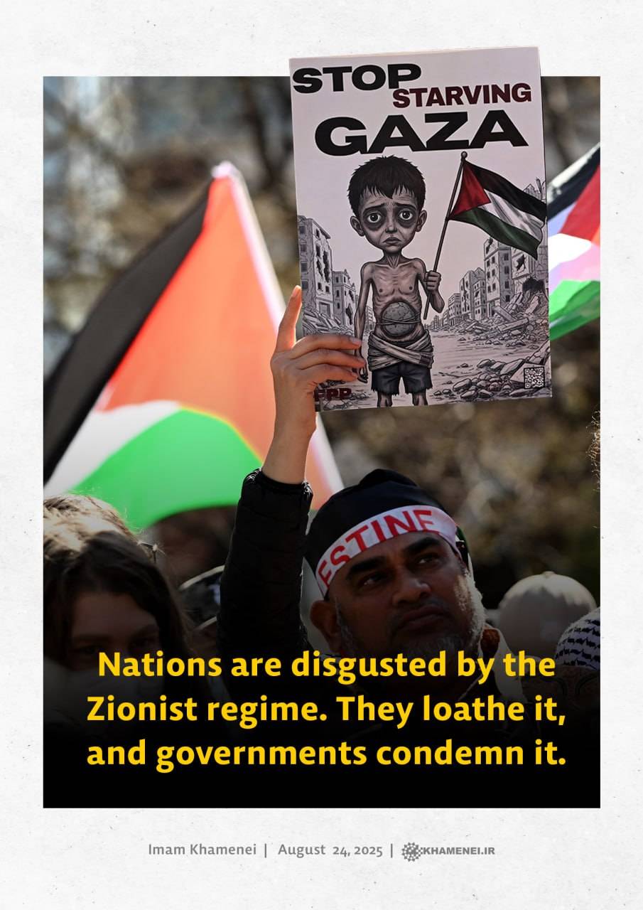 Nations are disgusted by the Zionist regime. They loathe it, and governments condemn it
