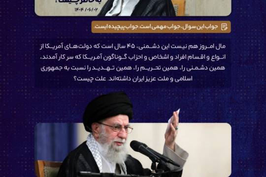 مجموعه پوستر دشمنی آمریکا با ایران به خاطر چیست؟