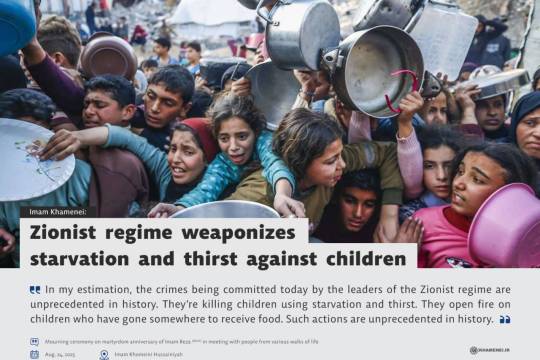 Zionist regime weaponizes starvation and thirst against children