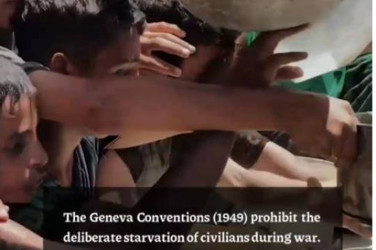 Children in Gaza, trapped under siege, see food only in their dreams