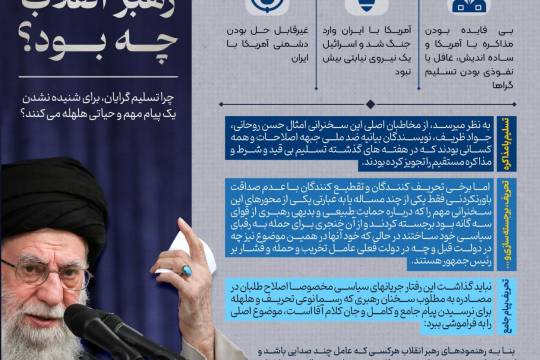 مجموعه اینفگرافی  : چرا تسلیم گرایان هلهله میکنند؟