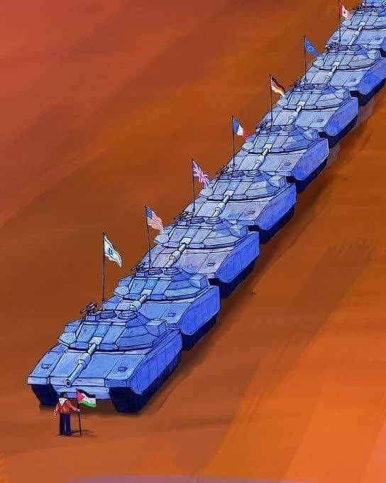 It is those who support Palestine vs the World