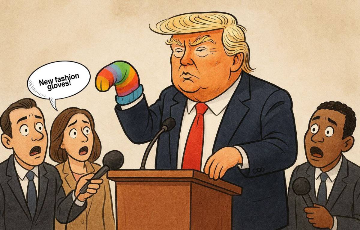 The topic is Trump hiding his hand