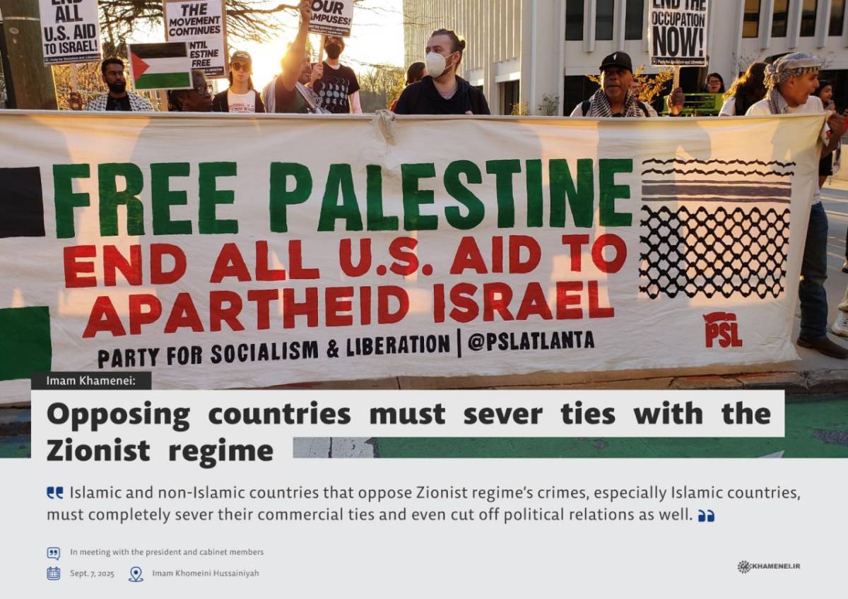 Opposing countries must sever ties with the Zionist regime