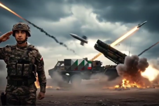 روایتی از پرتاب موشک ایران به سوی اسرائیل زیر رگبار موشکی