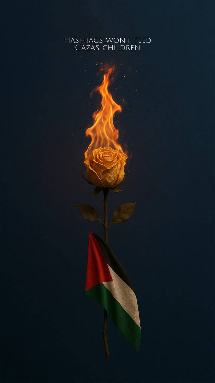 HASHTAGS WON’T FEED GAZA’S CHILDREN