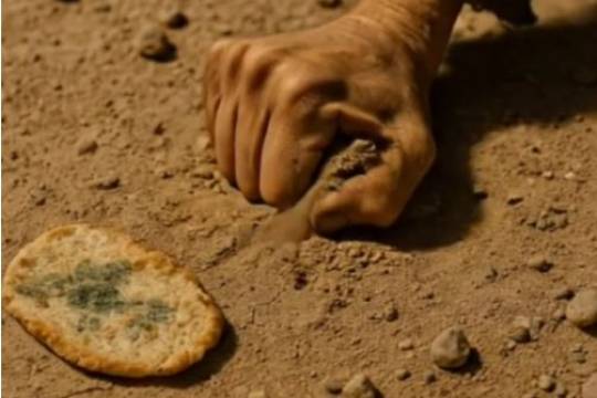 WE SEARCH FOR FOOD ON THE GROUND