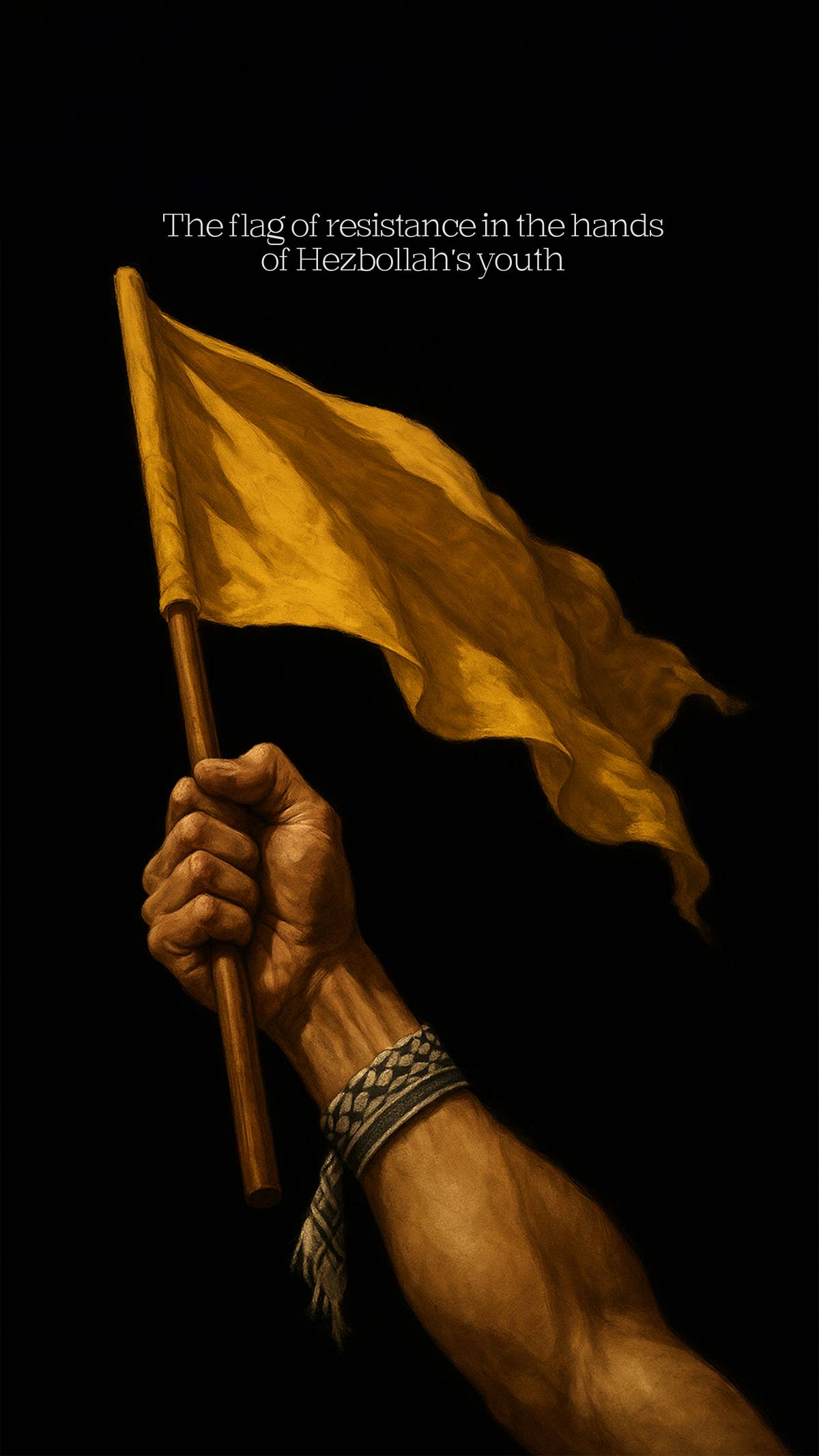 The flag of resistance in the hands of Hezbollah's youth