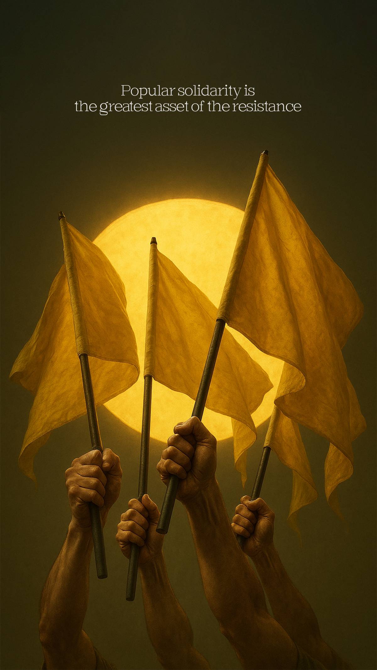 Popular solidarity is the greatest asset of the resistance