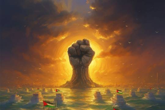 The Caravan of Sumud light. the path to Gaza's freedom