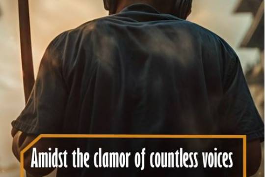 Amidst the clamor of countless voices there is one sound