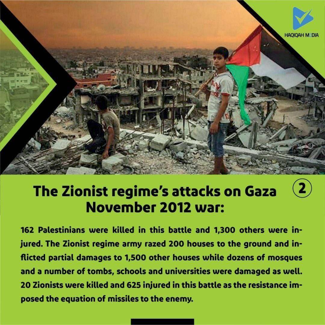 The Zionist regime's attacks on Gaza November 2012 war_2