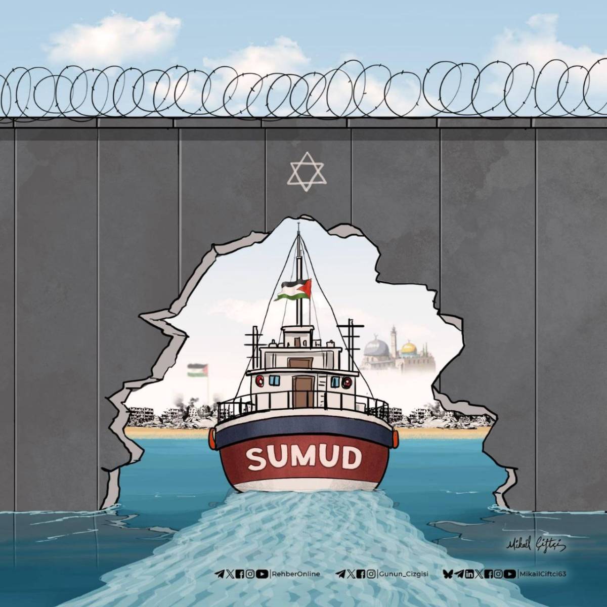 We opened a breach in the wall, holy or holy