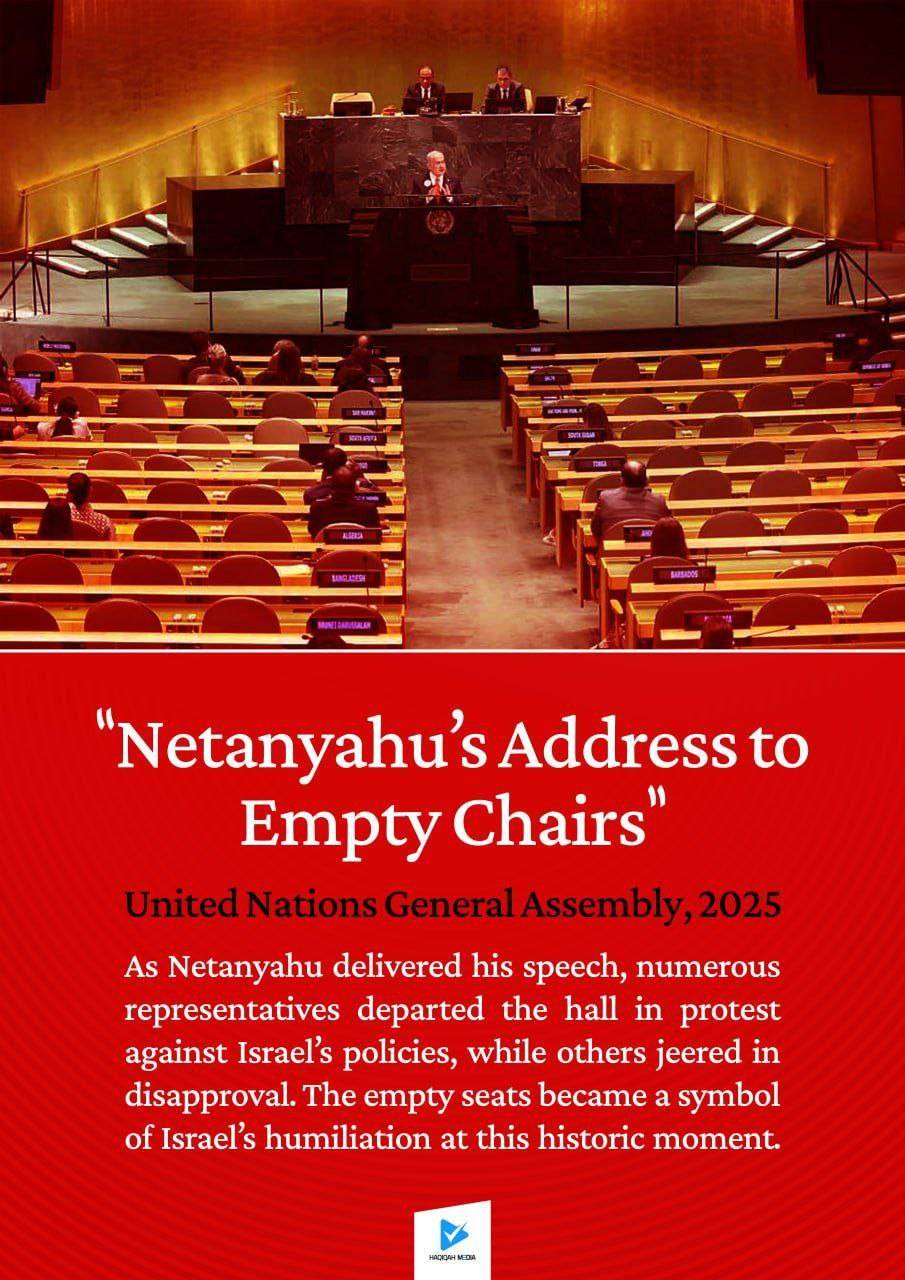 Netanyahu's Address to Empty Chairs