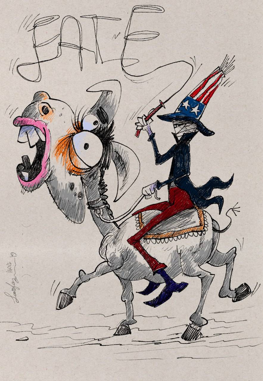 کاریکاتور : خر برجام