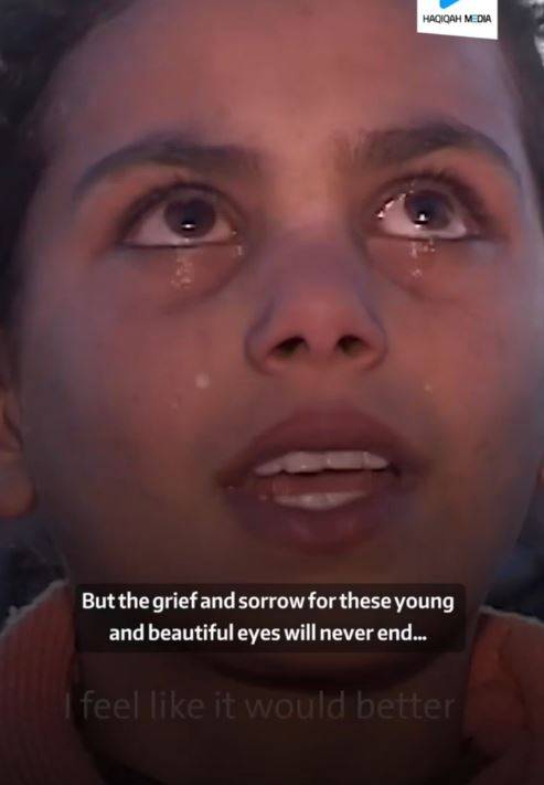 But the grief and sorrow for these young and beautiful eyes will never end