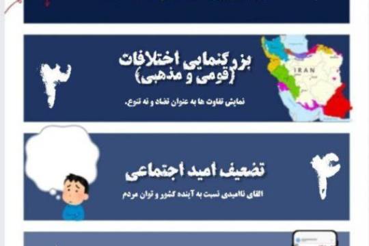 ۷ گام دشمن برای تفرقه در ایران