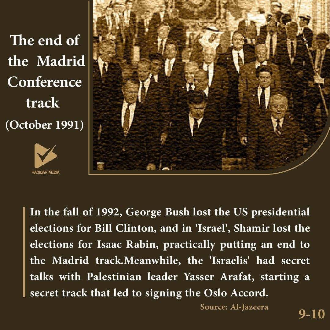 The end of the Madrid Conference track (October 1991)