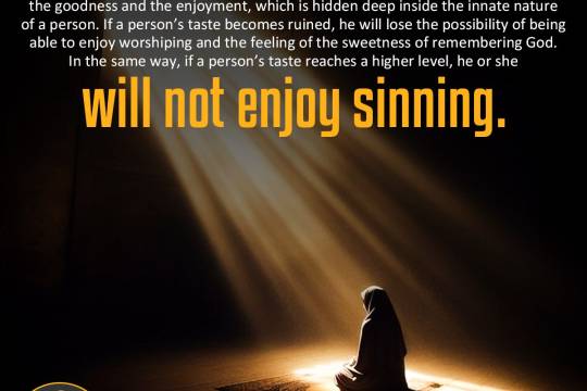 will not enjoy sinning